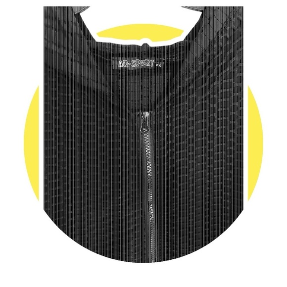 Women's Black Textured/waffled Jacket AQ Sports 2X lightweight, hood & pockets. - Picture 3 of 10